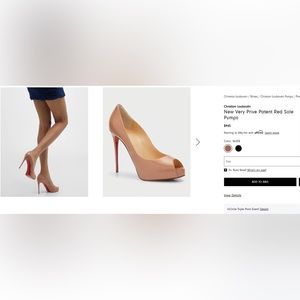 Christian Louboutin
New Very Prive Patent Red Sole Pumps.